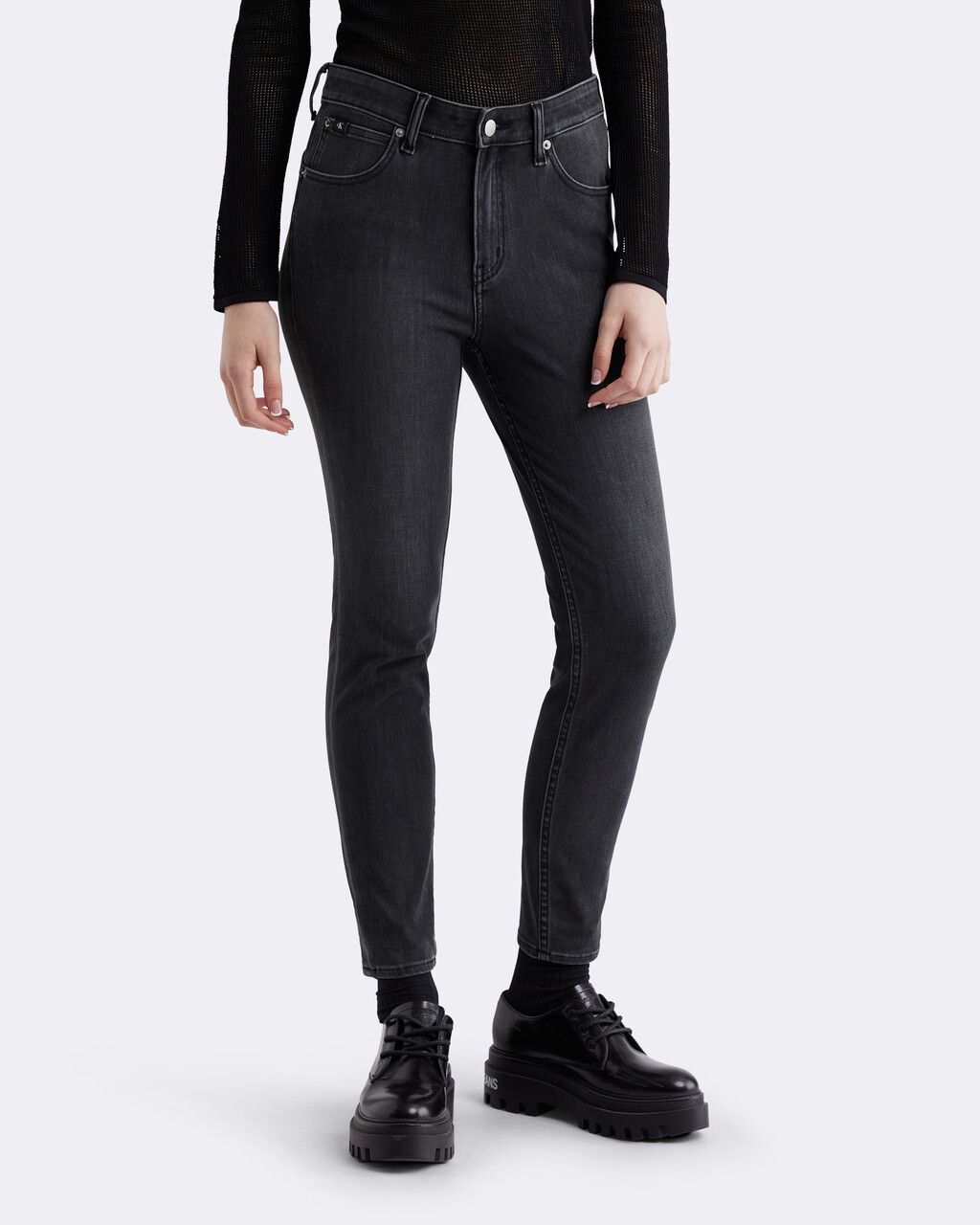 Calvin Klein - Quần jeans nữ 37.5 Bi-Stretch High Rise Body Skinny Ankle Jeans