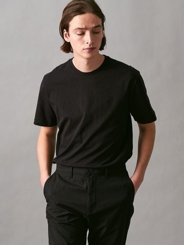 Calvin Klein - Áo tay ngắn nam Smooth Cotton Solid Crew Tee