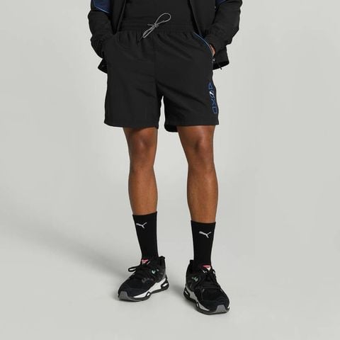 Puma - Quần ngắn nam Printed Men Black Sports Shorts