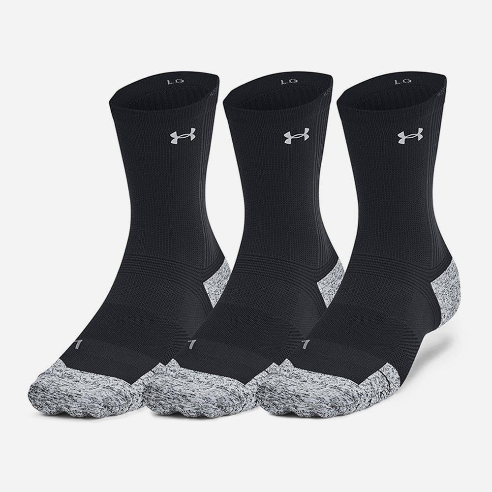Under Armour - Bộ ba đôi Vớ tất cổ cao nam nữ Armourdry Cushion 3-Pack Crew Running