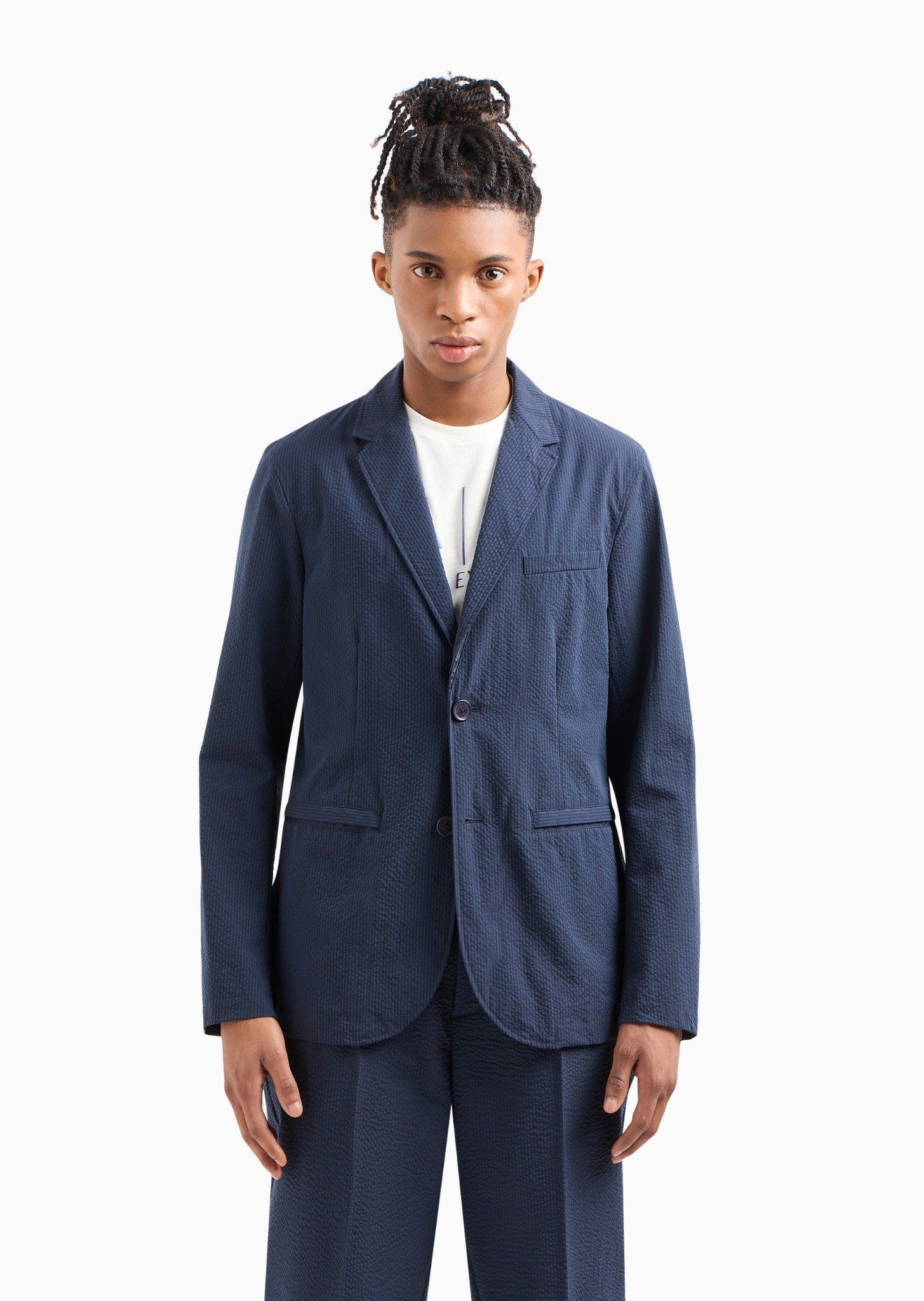 Armani Exchange - Áo khoác blazer nam Men's Woven Blazer Jacket