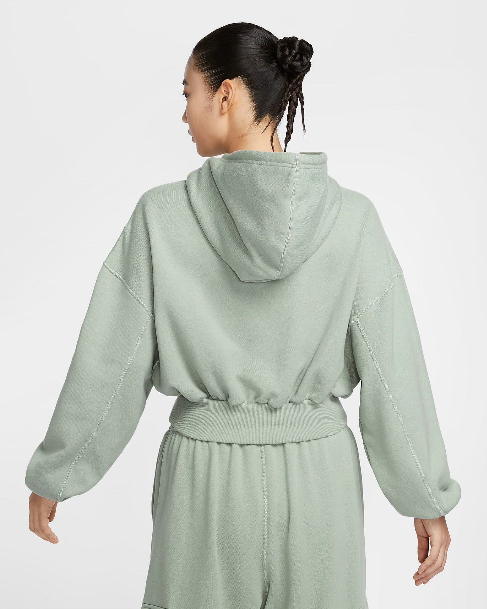 Nike - Áo khoác thể thao Nữ Women's Oversized Cropped French Terry Pullover Hoodie