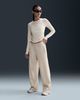 Nike - Áo tay dài thể thao Nữ Women's Ribbed Long-Sleeve Cropped Top
