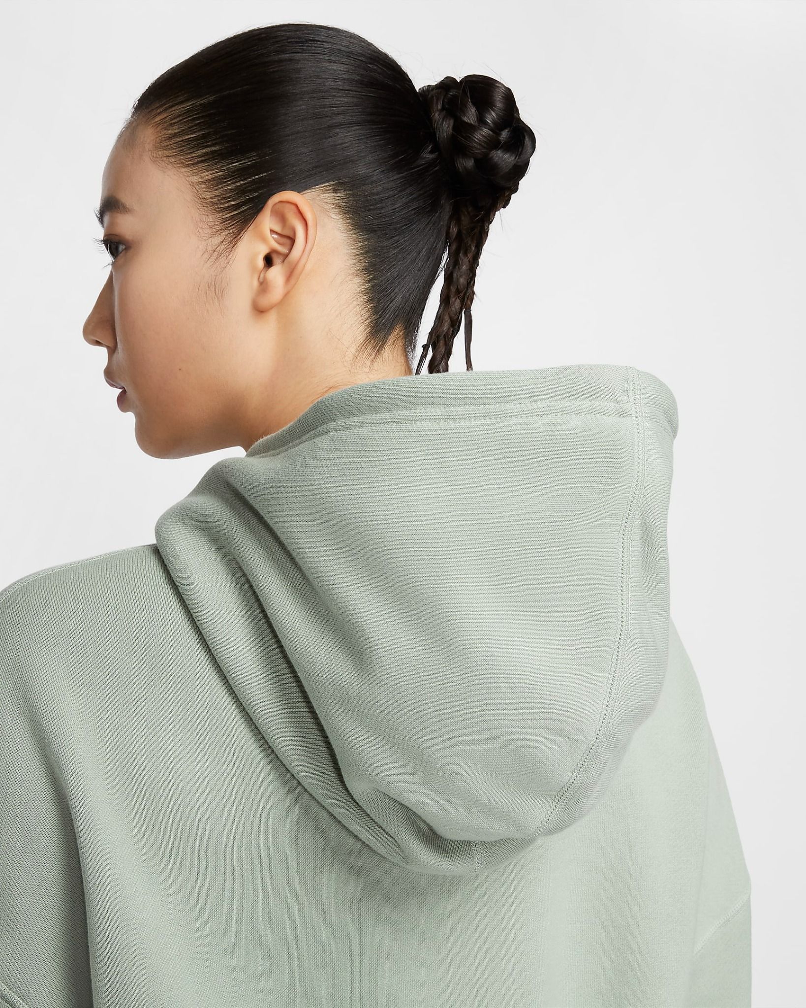 Nike - Áo khoác thể thao Nữ Women's Oversized Cropped French Terry Pullover Hoodie