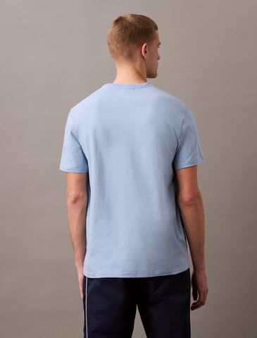 Calvin Klein - Áo phông thời trang CK nam Smooth Cotton Monogram Logo T-Shirt