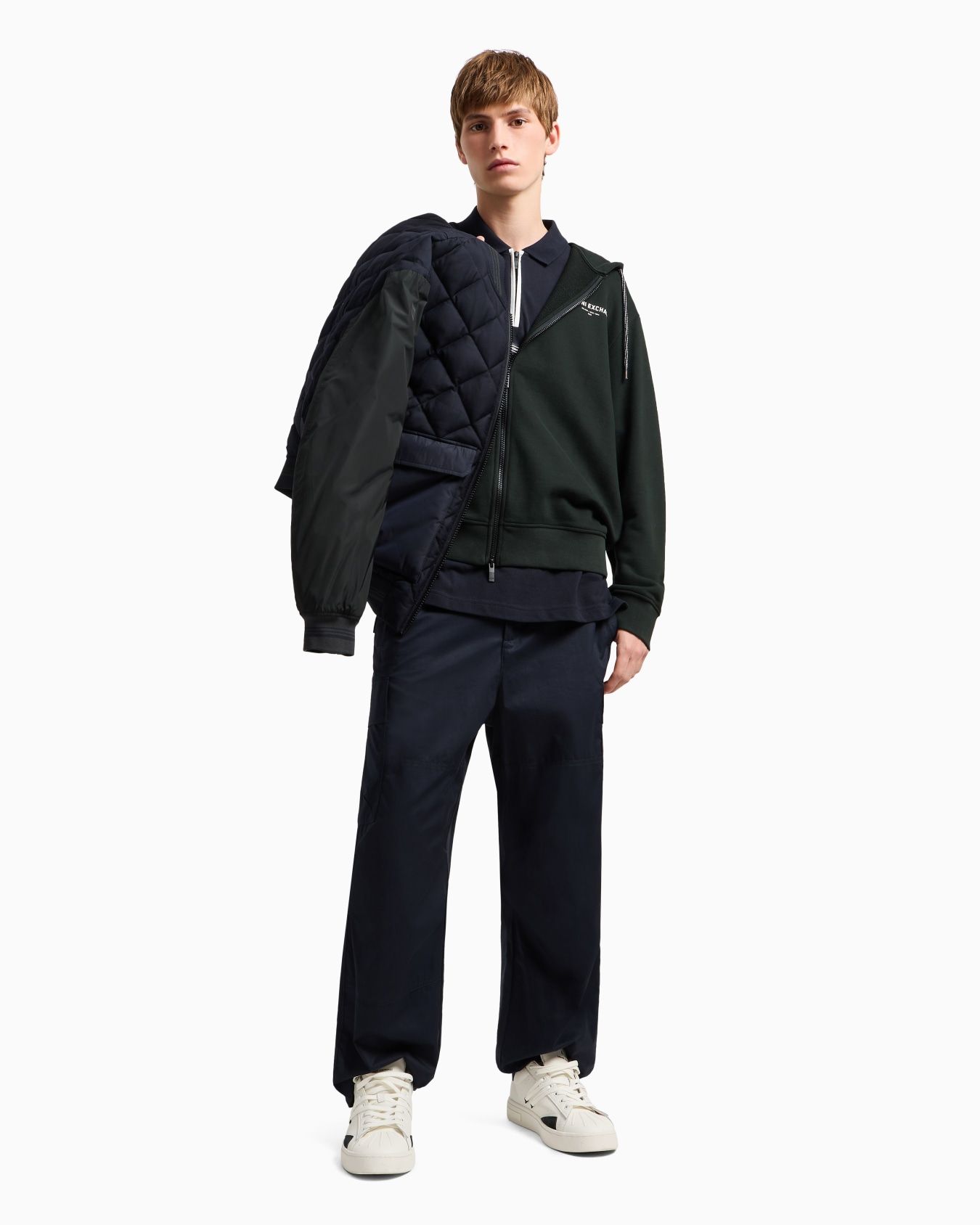 Armani Exchange - Áo polo nam Regular Fit Men's Polo Shirt