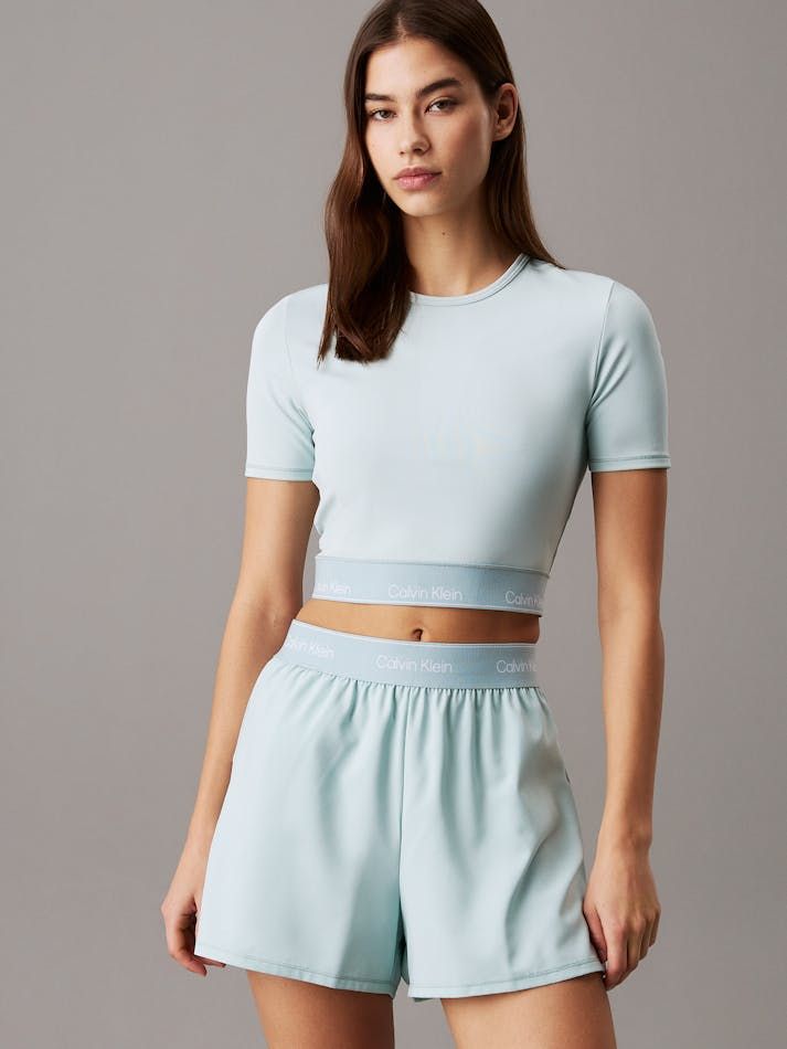 Calvin Klein - Áo thun thể thao CK nữ Modern Sport Cropped Gym T-Shirt