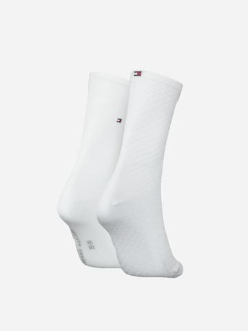 Tommy Hilfiger - Bộ 2 đôi vớ cổ cao nữ TH Women Sock 2P Diamond