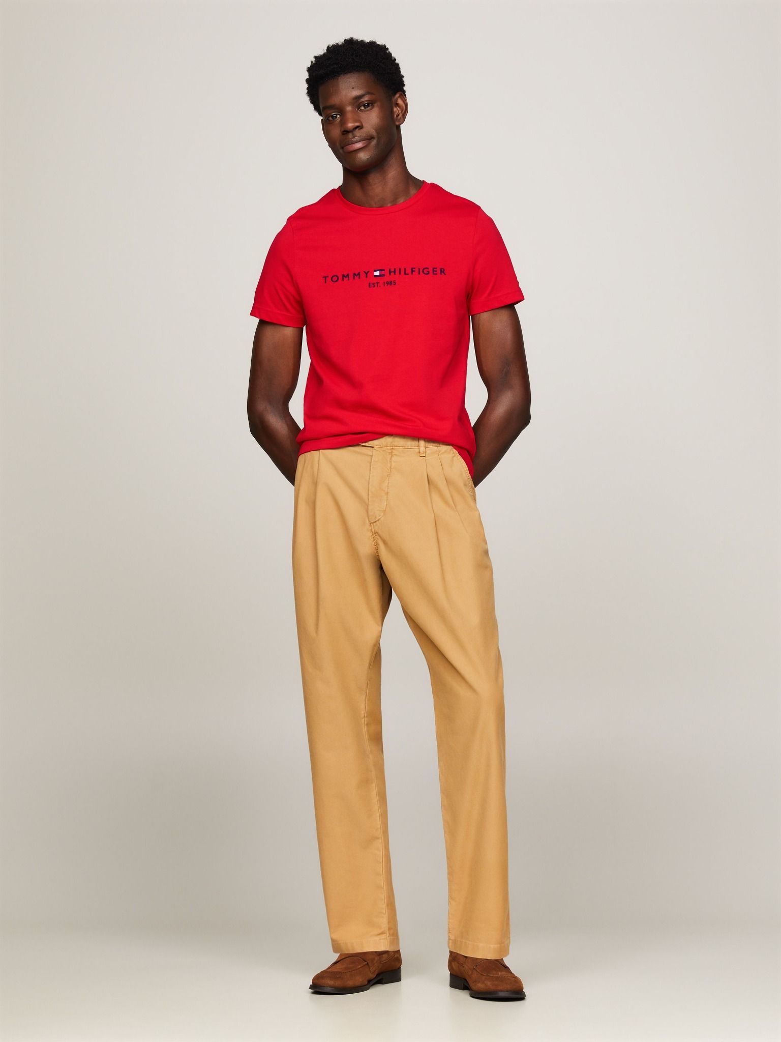 Tommy Hilfiger - Áo tay ngắn nam Organic Cotton Chest Logo T-Shirt