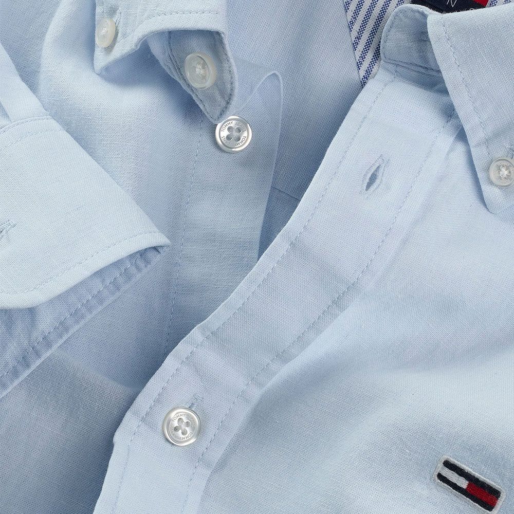 Tommy Hilfiger - Áo sơ mi tay dài nam Regular Linen Blend Shirt