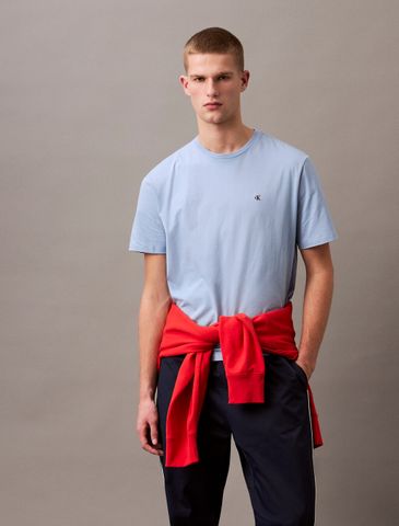 Calvin Klein - Áo phông thời trang CK nam Smooth Cotton Monogram Logo T-Shirt