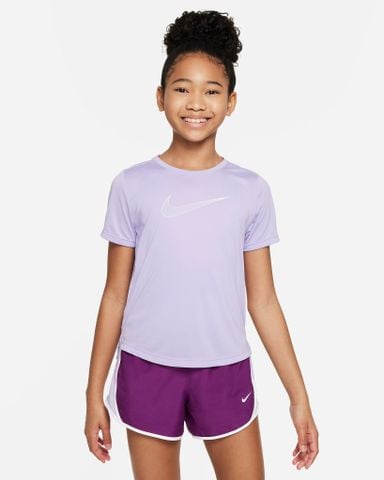 Nike - Áo tay ngắn thể thao Bé Gái One Older Kids' Dri-FIT Short-Sleeve Training Top