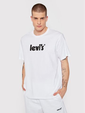 Levi's - Áo thun nam Ss Relaxed Fit Tee Poster Logo White