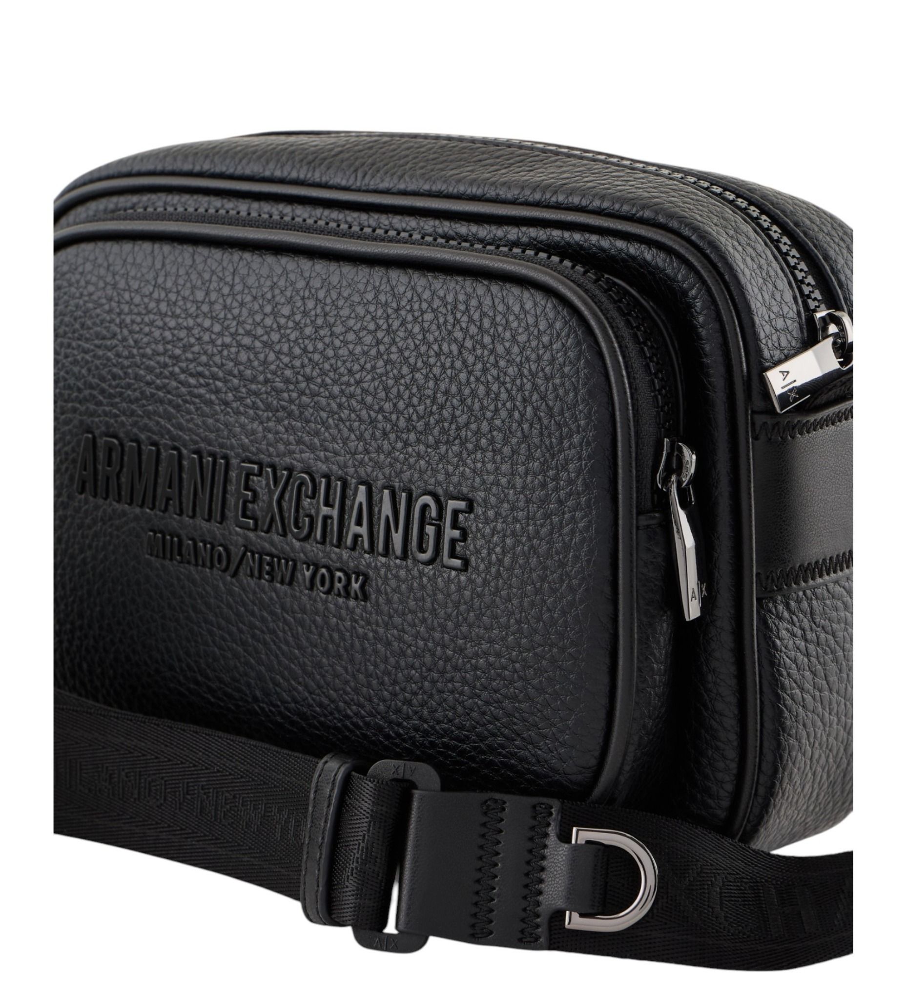 Armani Exchange - Túi đeo chéo nam Premium Men's Messenger Bag
