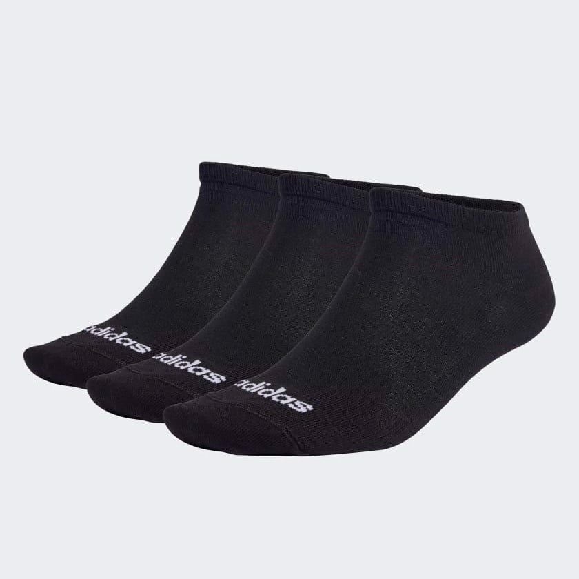 adidas - Vớ tất thuyền Nam Nữ Thin Linear Low-Cut Socks 3 Pairs