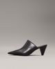 Calvin Klein - Giày cao gót CK nữ Leather Cone Heel Mules