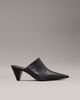 Calvin Klein - Giày cao gót CK nữ Leather Cone Heel Mules