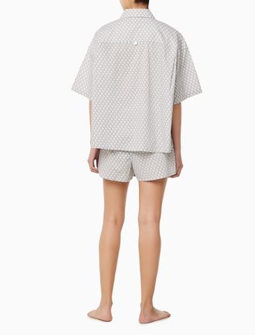 Calvin Klein - Áo ngủ CK nữ Cotton Poplin Sleep Shirt - 4