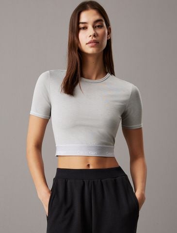Calvin Klein - Áo tay ngắn thể thao CK nữ Modern Sport Cropped Tee
