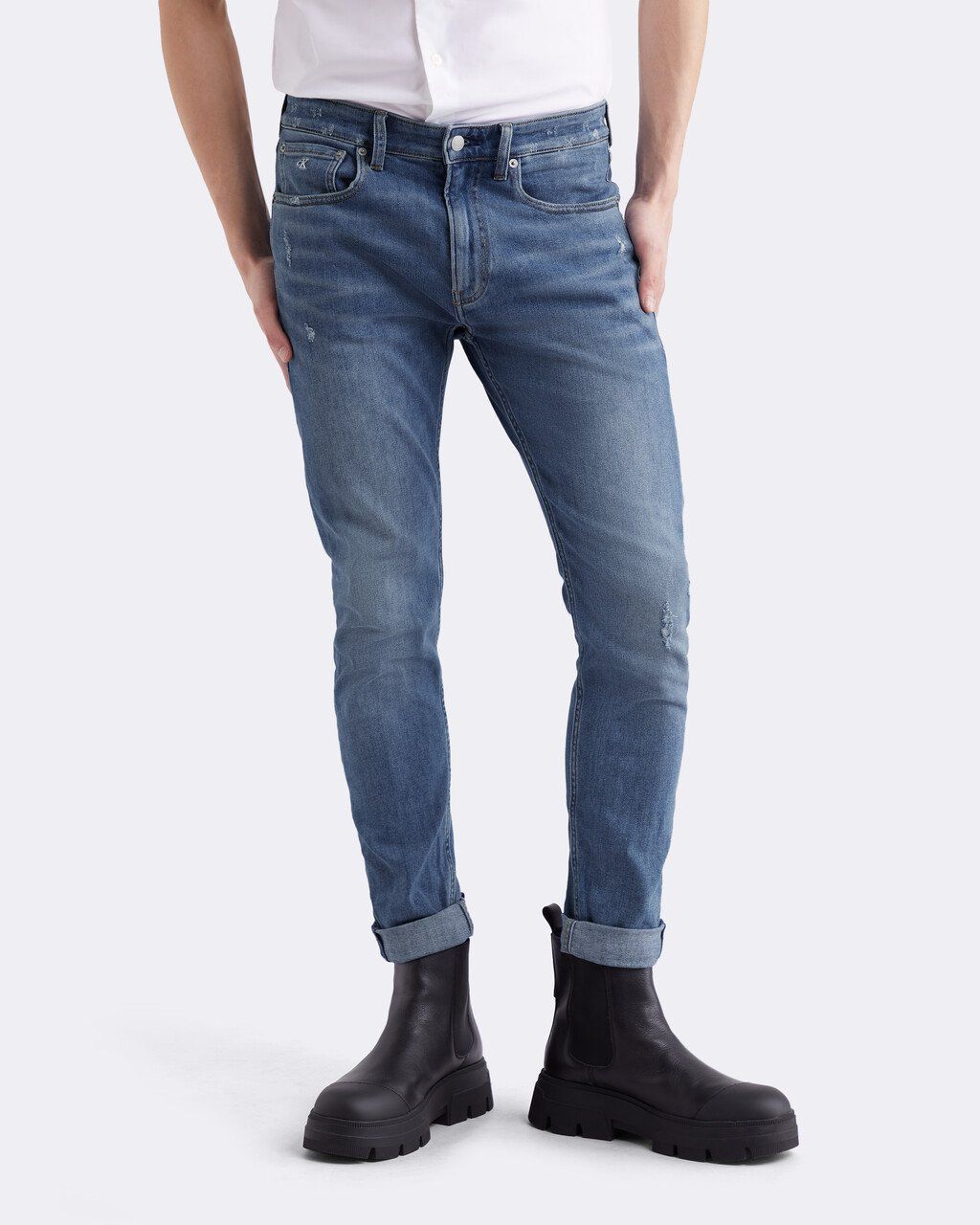 Calvin Klein - Quần jeans dài nam Italian Denim Modern Taper Jeans