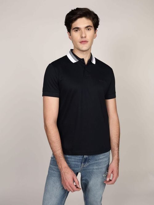 Tommy Hilfiger - Áo polo tay ngắn nam TH Interlock Collar Polo