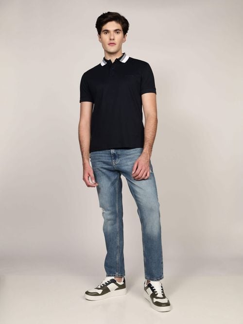 Tommy Hilfiger - Áo polo tay ngắn nam TH Interlock Collar Polo