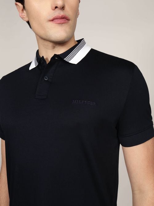 Tommy Hilfiger - Áo polo tay ngắn nam TH Interlock Collar Polo