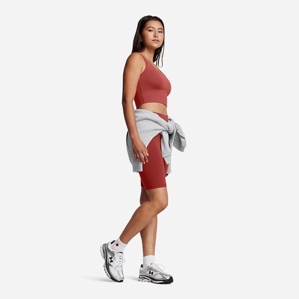 Under Armour - Áo ba lỗ nữ Meridian Fitted Crop Training Tanks