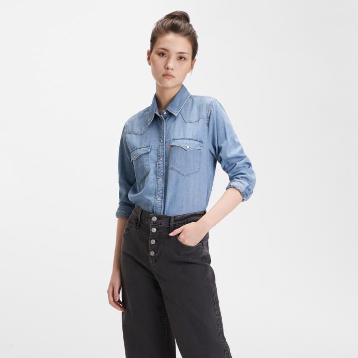 Levi's - Áo sơ mi tay dài nữ Regular Women Be Free Levis