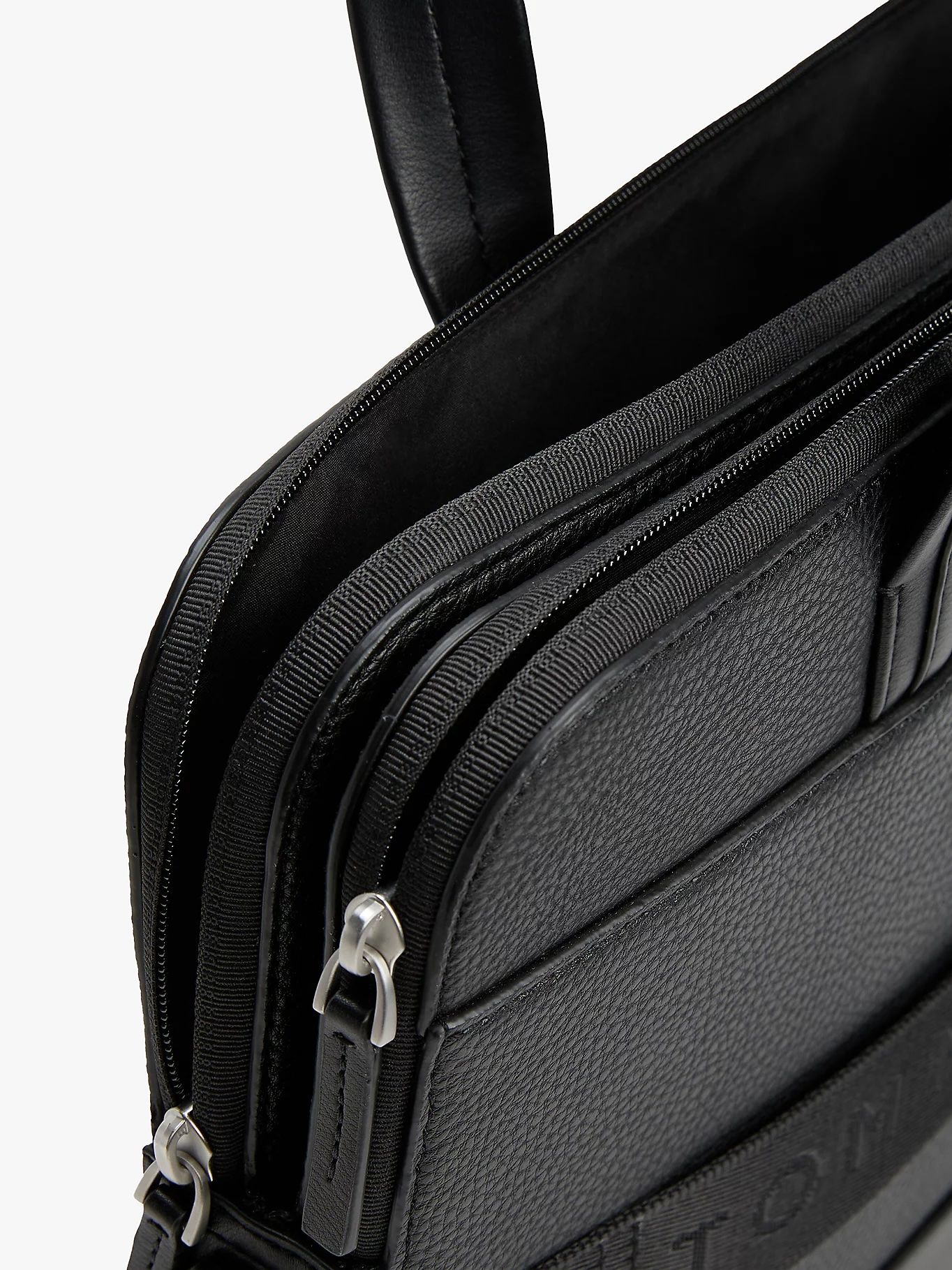 Tommy Hilfiger - Túi xách công sở nam Pebble Grain Metal Logo Laptop Bag