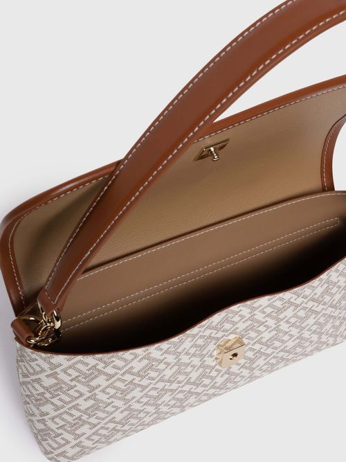 Tommy Hilfiger - Túi đeo chéo nữ Women's Beige TH Monoplay Flap Crossover Bag