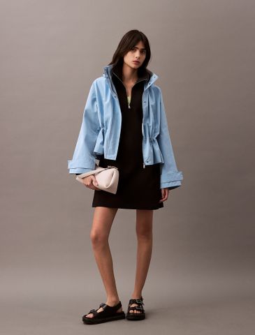 Calvin Klein - Đầm CK nữ Scuba Fit & Flare Half Zip Dress