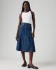 Levi's - Váy jeans nữ Pleated Midi Skirt