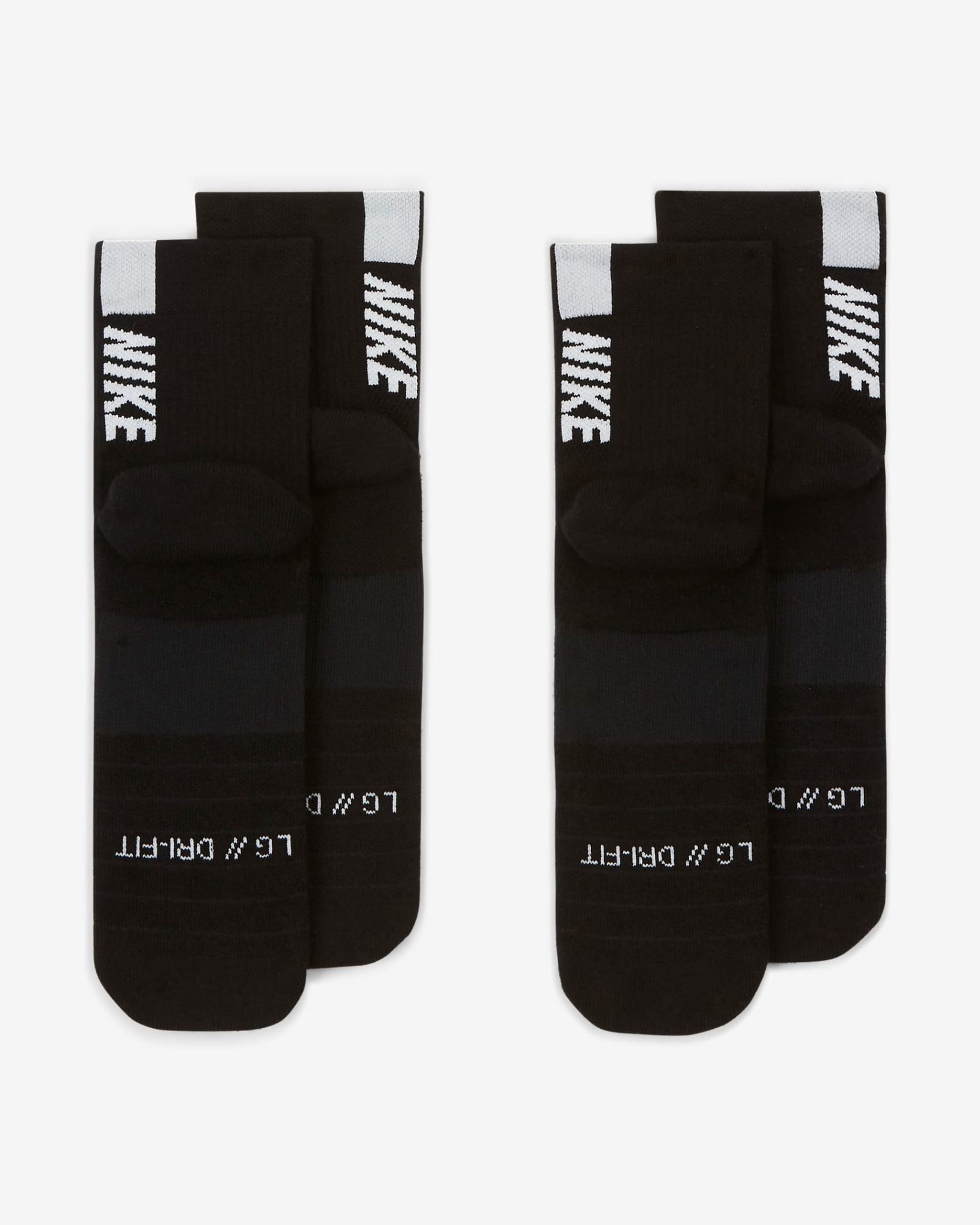 Nike - Bộ hai đôi Vớ thể thao Nam Nữ Multiplier Running Ankle Socks (2 Pairs)
