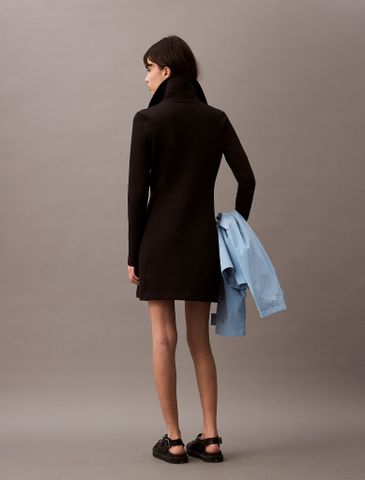 Calvin Klein - Đầm CK nữ Scuba Fit & Flare Half Zip Dress