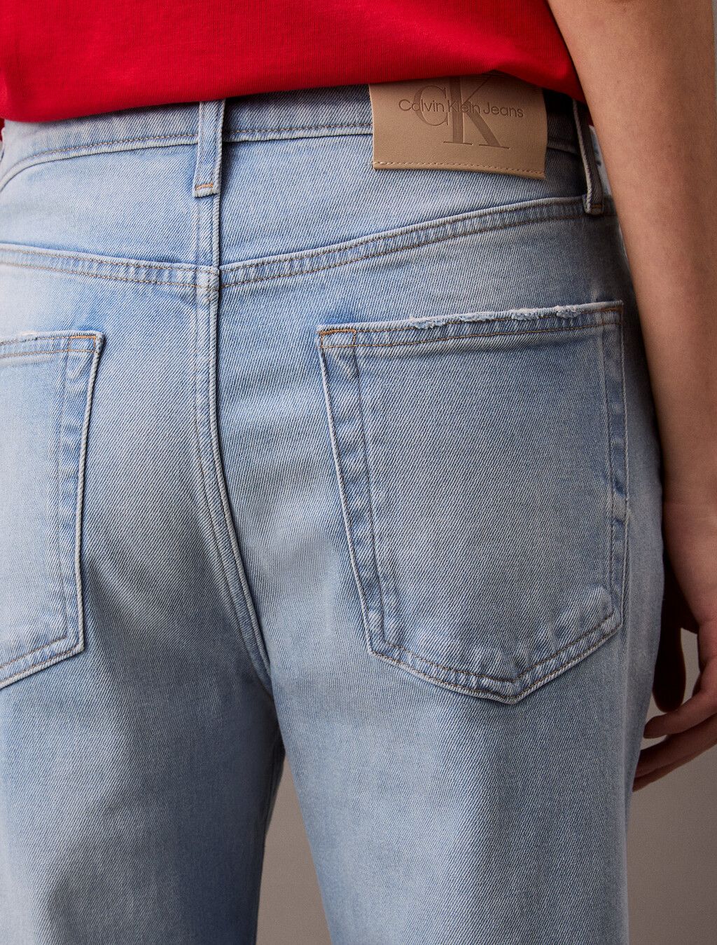 Calvin Klein - Quần jeans CK nữ 37.5 Ultra High Rise Wide Leg Jeans