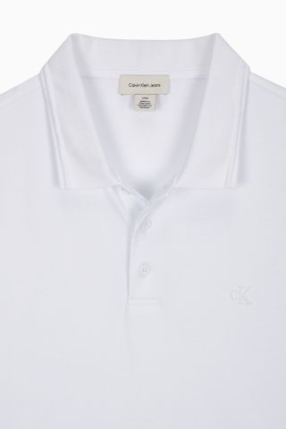 Calvin Klein - Áo polo tay ngắn CK nam Regular Embossed Tipping Polo