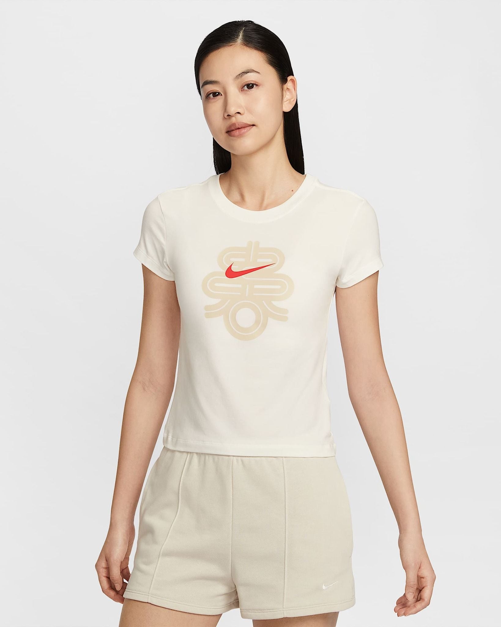 Nike - Áo tay ngắn thể thao Nữ Chill Knit Women's Cropped T-Shirt