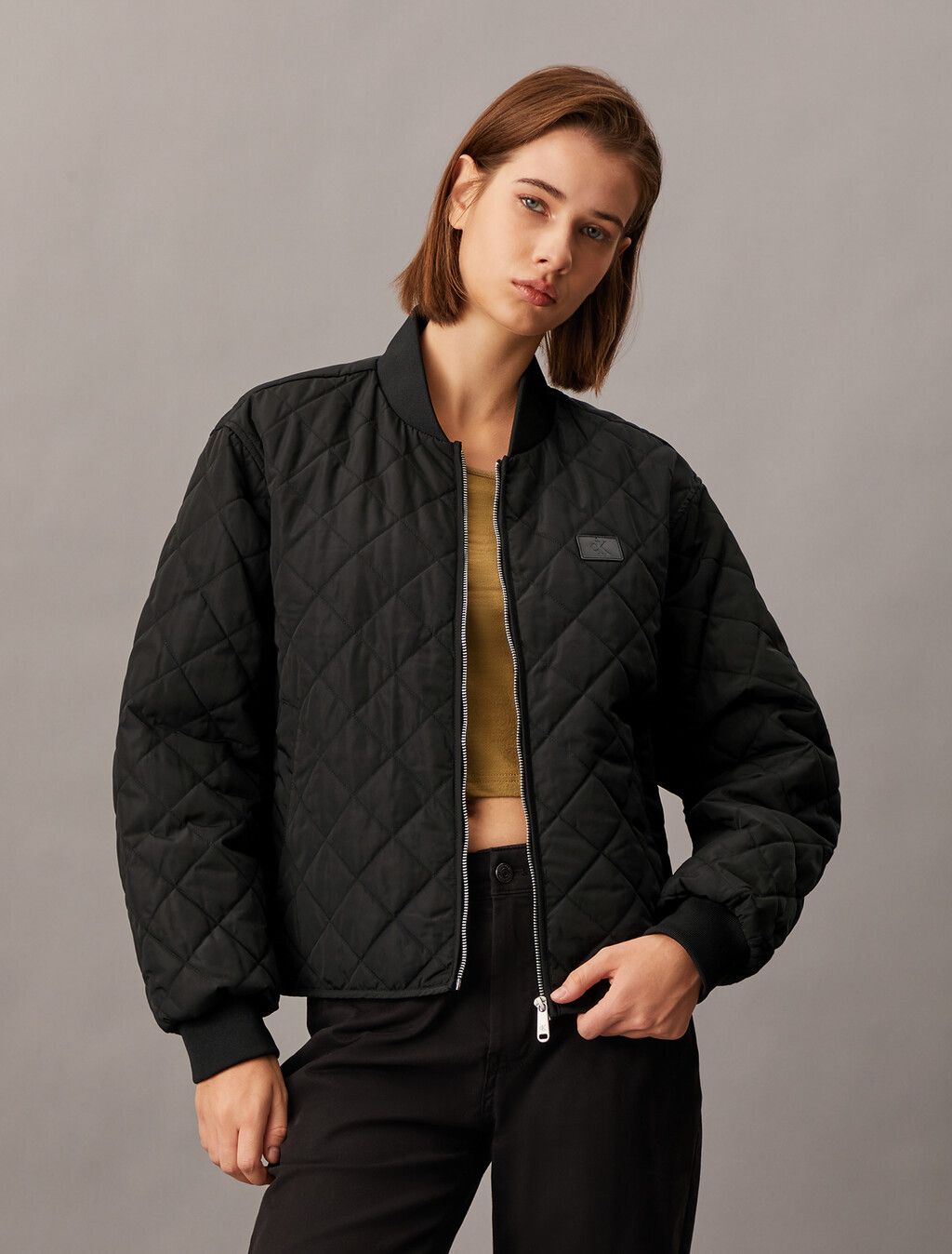 Calvin Klein - Áo khoác CK nữ Relaxed Quilted Bomber Jacket