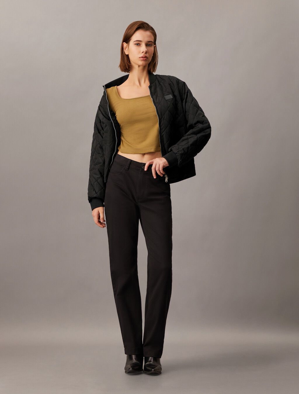 Calvin Klein - Áo khoác CK nữ Relaxed Quilted Bomber Jacket
