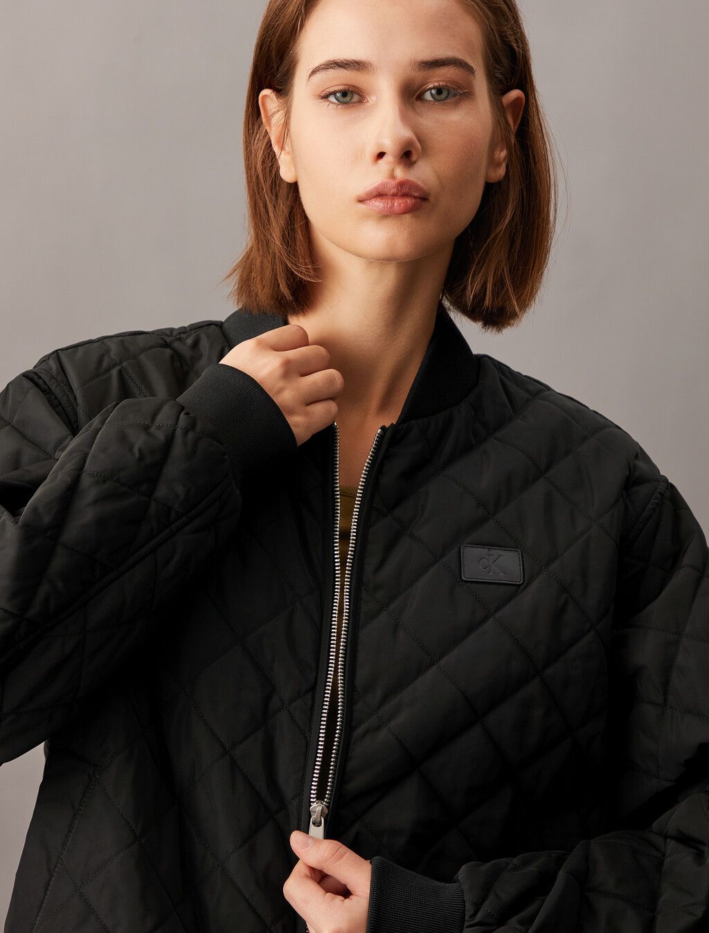Calvin Klein - Áo khoác CK nữ Relaxed Quilted Bomber Jacket