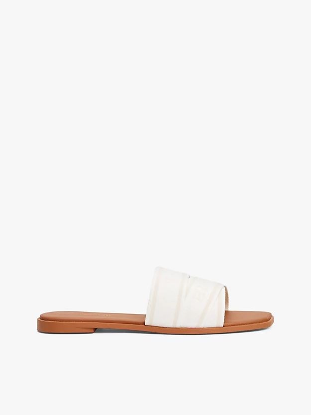 Tommy Hilfiger - Dép quai ngang nữ Webbing Woven Logo Strap Mules