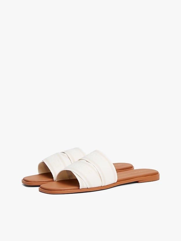 Tommy Hilfiger - Dép quai ngang nữ Webbing Woven Logo Strap Mules