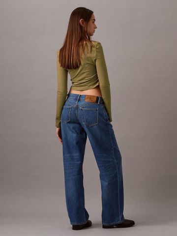 Calvin Klein - Quần jeans ống đứng CK nữ Premium Light Women's Relaxed Jean