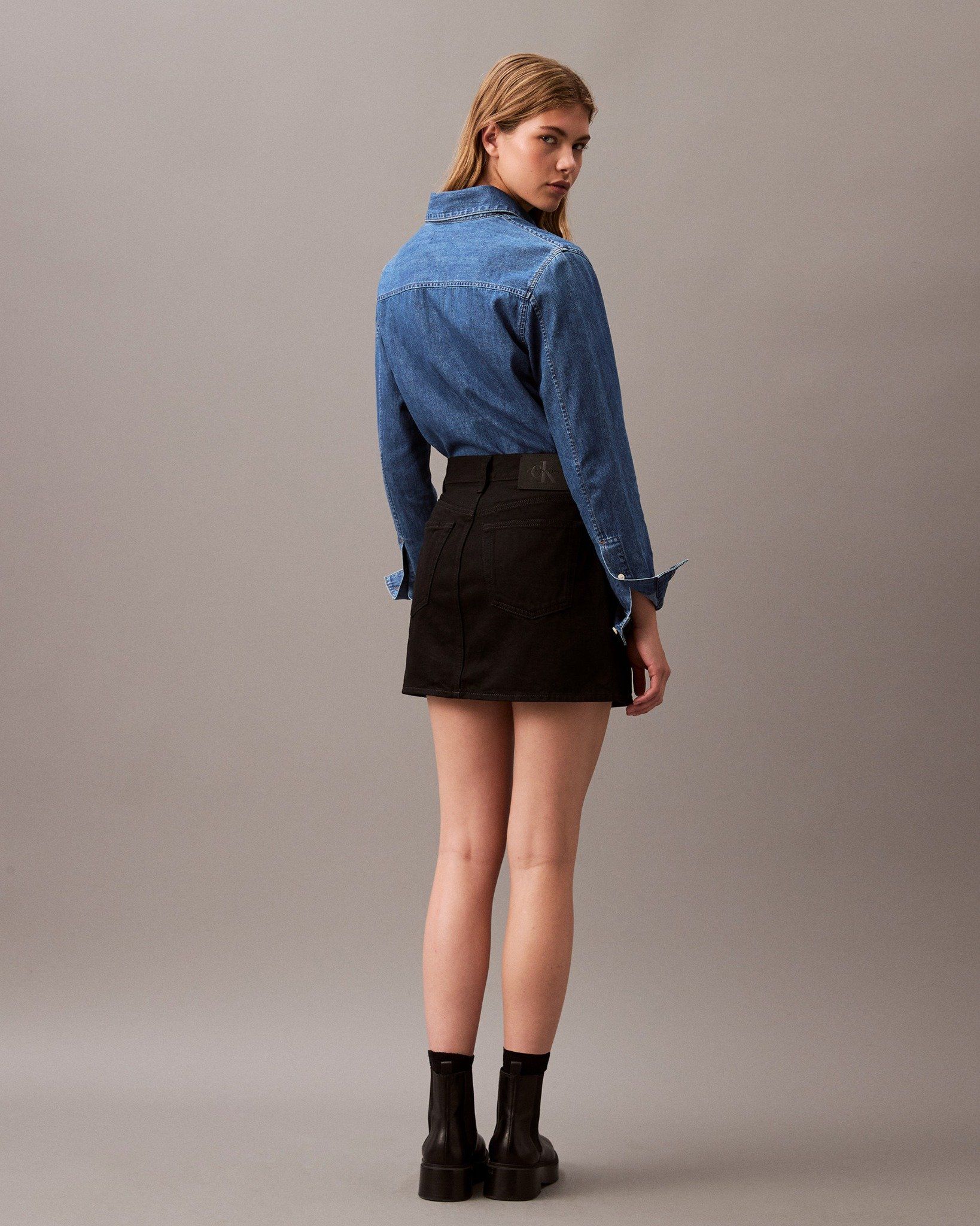 Calvin Klein - Váy jean CK nữ High Rise Denim Mini Skirt