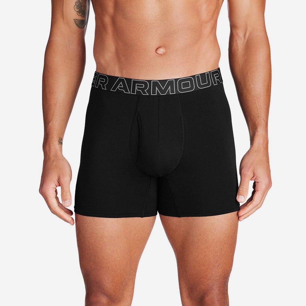 Under Armour - Bộ ba Quần lót nam Performance Cotton 6Inch Training