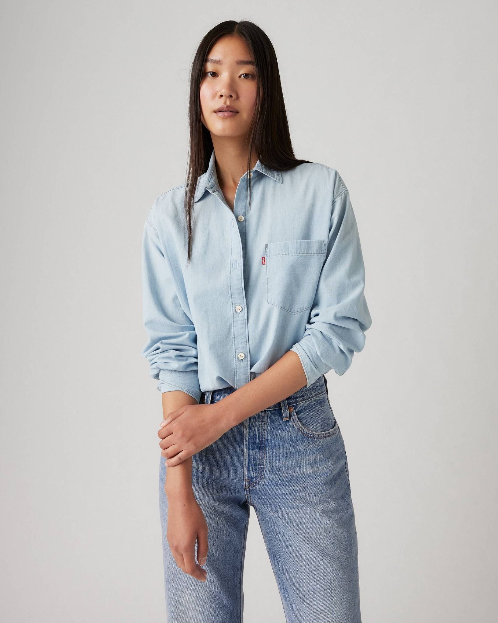 Levi's - Áo sơ mi tay dài nữ Harlie Boyfriend Shirt