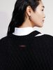 Calvin Klein - Áo len tay dài CK nữ Merino Wool Cable Knit Relaxed Crewneck Jumper