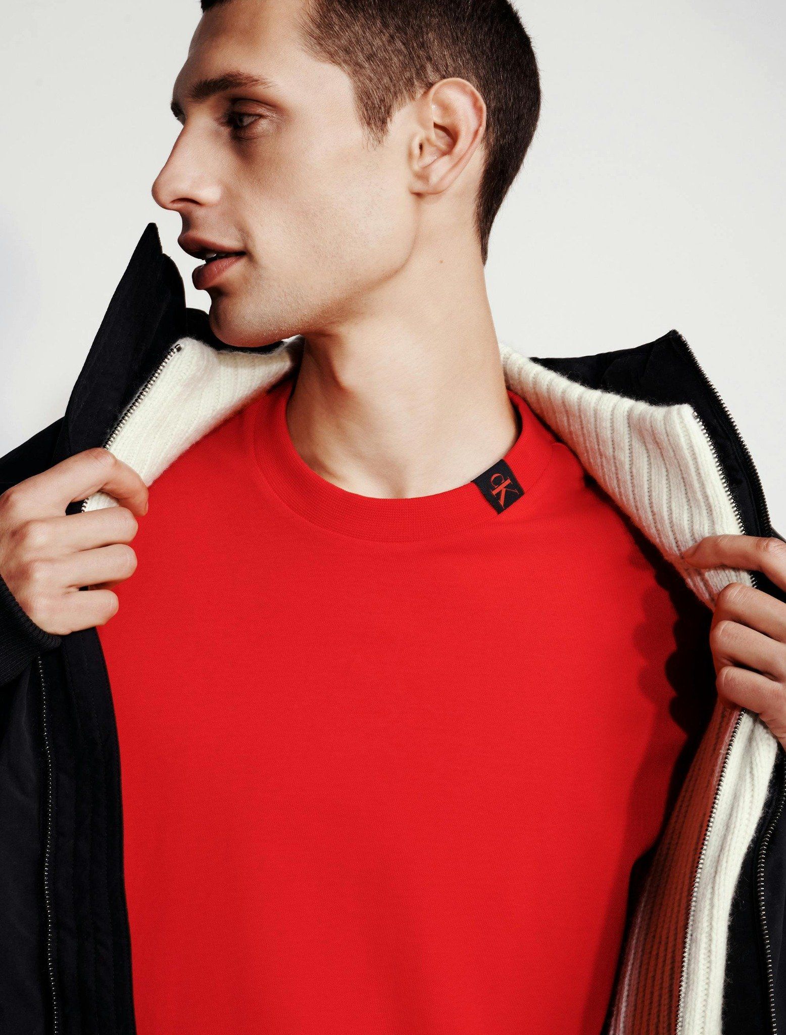 Calvin Klein - Áo thun thời trang CK nam Heavy Cotton Crewneck Tee