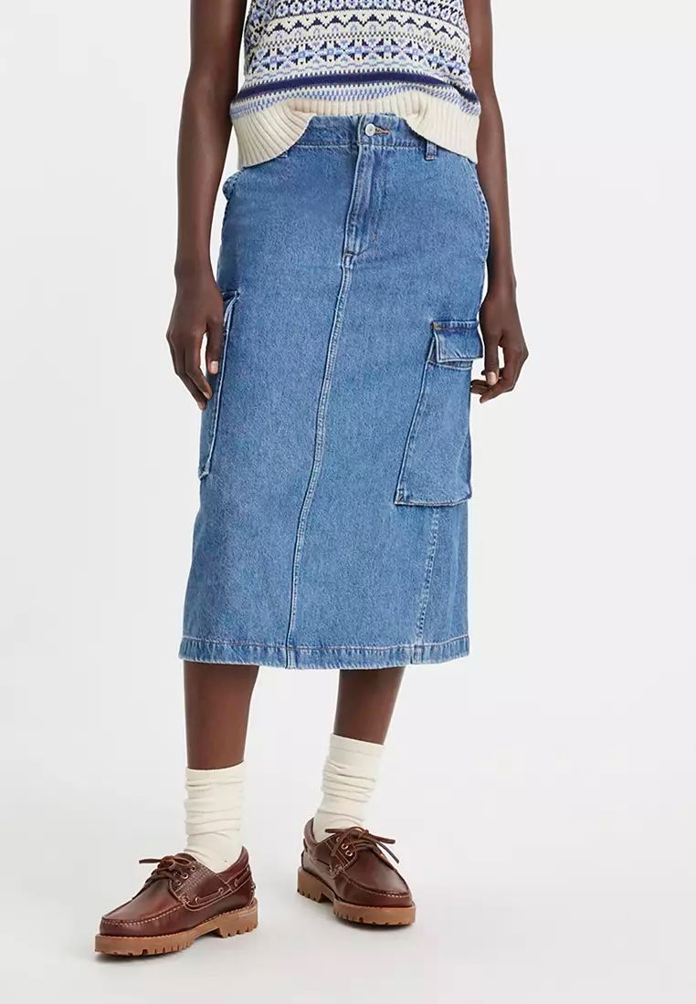 Levi's - Váy jeans nữ Women's Cargo Midi Skirt  Levis